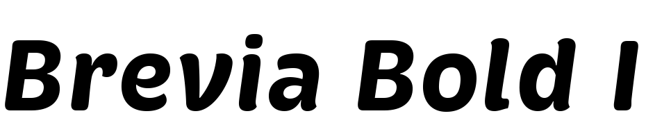 Brevia Bold Italic Yazı tipi ücretsiz indir